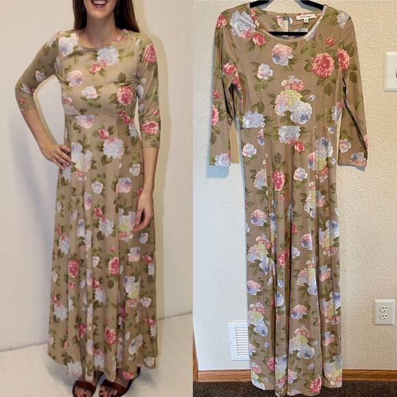 Orange Creek- FLORENCE SUEDED MAXI DRESS, Size Medium - Picture 1 of 12